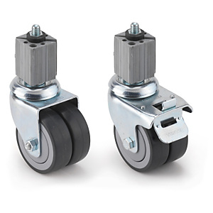 Kit de 4 roulettes pivotantes