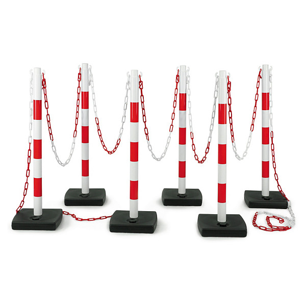 KIT 6 postes de PVC + 12m de corrente - 1