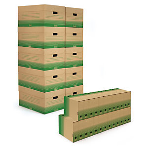 Kit cajas archivo de cartón reciclado