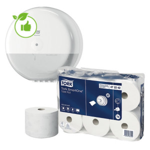 KIT distributeur offert + 6 bobines papier toilette Tork SmartOne