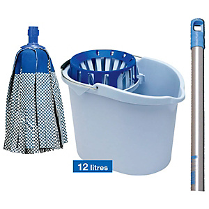 Kit Super Mop VILEDA : seau+ frange+manche alu