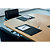 Klassieke bureau onderlegger 53 x 40 cm kleur zwart - 2