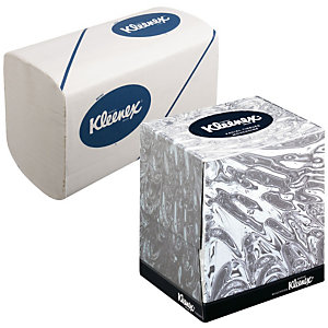 Kleenex® Asciugamano di carta piegato, 2 veli, 124 fogli, Piega a W, 315 mm, Bianco