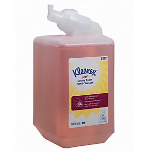 KLEENEX Cartouches savon mousse Kleenex Joy 1 L, lot de 6