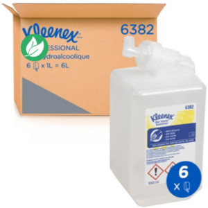 Kleenex® Gel hydro alcoolique hydratant pour les mains - Cartouche de 1 L Kleenex® Gel hydro alcoolique hydratant pour les mains - Cartouche de 1 L