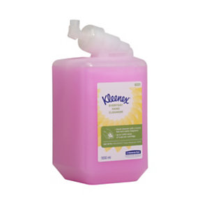 Kleenex® Jabón líquido limpiador para uso diario rosa 1 l, cartucho