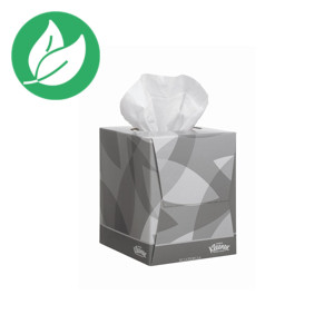Kleenex® Mouchoirs format cube, double épaisseur, 90 mouchoirs, 200 mm, blanc Kleenex® Mouchoirs format cube, double épaisseur, 90 mouchoirs, 200 mm, blanc