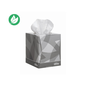 Kleenex® Mouchoirs format cube, double épaisseur, 90 mouchoirs, 200 mm, blanc