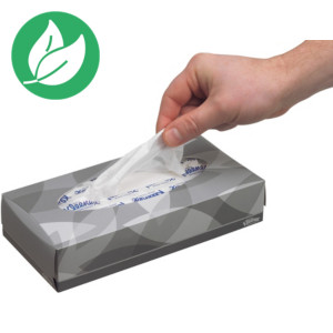 Kleenex® Mouchoirs standard blancs double épaisseur - Boîte 100 mouchoirs 185 mm Kleenex® Mouchoirs standard blancs double épaisseur - Boîte 100 mouchoirs 185 mm