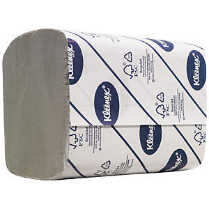 Kleenex® Papel higiénico plegado, 200 hojas, reciclado, 186 mm, blanco