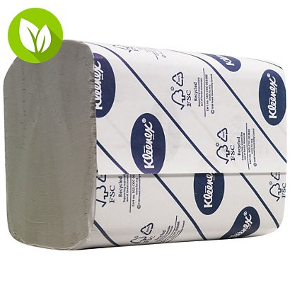 Kleenex® Papel higiénico plegado, 200 hojas, reciclado, 186 mm, blanco