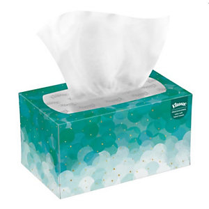 Kleenex® Ultra Soft Pop-Up, essuie-mains en papier pliés simple épaisseur, enchevêtrées, 70 feuilles, 225 mm, blanc