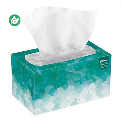 Kleenex® Ultra Soft Pop-Up essuie-mains pliés simple épaisseur enchevêtrées 70 feuilles 225 mm Blanc - 1