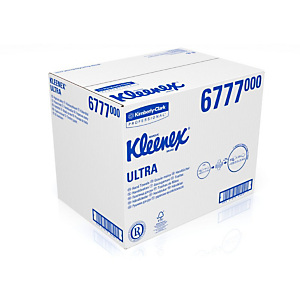 Kleenex® Ultra Toallitas de papel plegadas medianas, 3 capas, 124 hojas, interplegado, 215 mm, blanco Kleenex® Ultra Toallitas de papel plegadas medianas, 3 capas, 124 hojas, interplegado, 215 mm, blanco