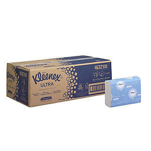 Kleenex® ULTRA, toallitas para manos, 1 capa con varios pliegues, pequeño, 238 x 203 mm, blanco, 2400 unidades Kleenex® ULTRA, toallitas para manos, 1 capa con varios pliegues, pequeño, 238 x 203 mm, blanco, 2400 unidades