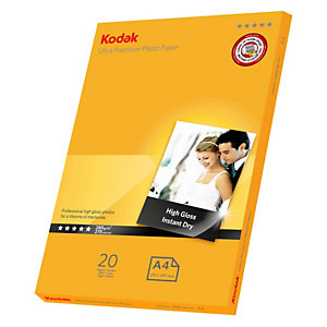Kodak - Carta fotografica Ultra Premium lucida - A4 - 280 gr - 20 fogli - 5740