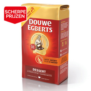 Koffie Douwe Egberts Dessert, 4 pakjes van 250 g