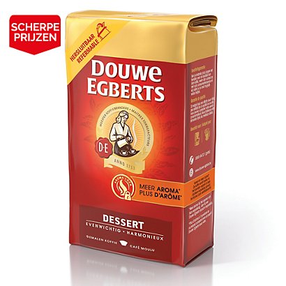 Koffie Douwe Egberts Dessert, 4 pakjes van 250 g