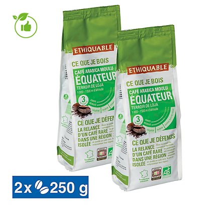 Koffie Ethiquable Equateur 2 x 250 g - 1