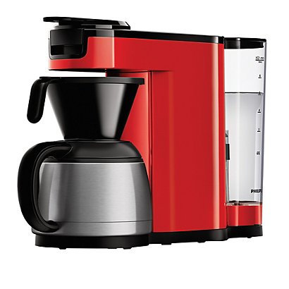 Koffiezetapparaat voor koffiepads en filters Philips Switch rood - 1