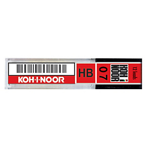 KOH-I-NOOR Micromina per portamine, HB, 0,7 mm (Astuccio 12 pezzi) KOH-I-NOOR Micromina per portamine, HB, 0,7 mm (Astuccio 12 pezzi)