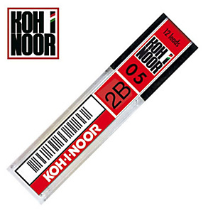 KOH-I-NOOR Mina per portamine, 0,5 mm, 2B KOH-I-NOOR Mina per portamine, 0,5 mm, 2B