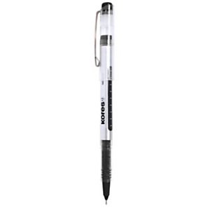 Kores PN1 Bolígrafo de punta de aguja fina de 0,5 mm, tinta negro