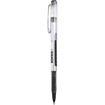 Kores PR1 Bolígrafo de punta de bola, punta fina de 0,5 mm,  tinta negra