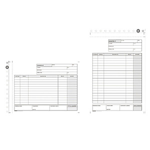 KORES Talonario preimpreso en castellano para albaranes, Duplicado, 4º apaisado, 210 x 145 mm, con copia 50 x 2