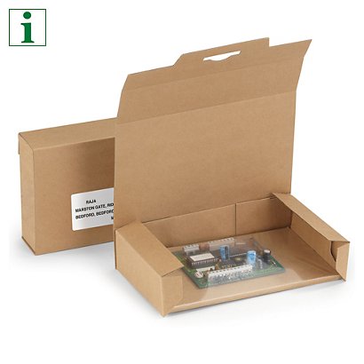 Korrvu® Retention boxes, regular, 285x190x50mm, pack of 50 - 1