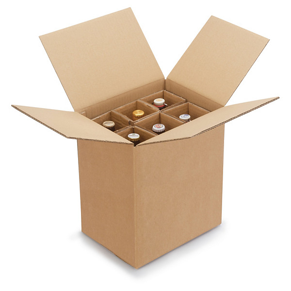 Krabice pre fľaše od 0,33 l do 0,5 l, 12 fliaš - 1