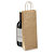 Kraft paper bottle gift bags with twisted handles - 1