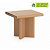 KRAFTDESIGN Table basse rectangulaire H. 50 cm en carton alvéolaire - Kraft naturel - 1