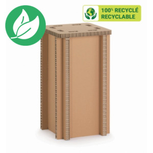 KRAFTDESIGN Tabouret haut H. 75,5 cm en carton alvéolaire - Kraft naturel KRAFTDESIGN Tabouret haut H. 75,5 cm en carton alvéolaire - Kraft naturel