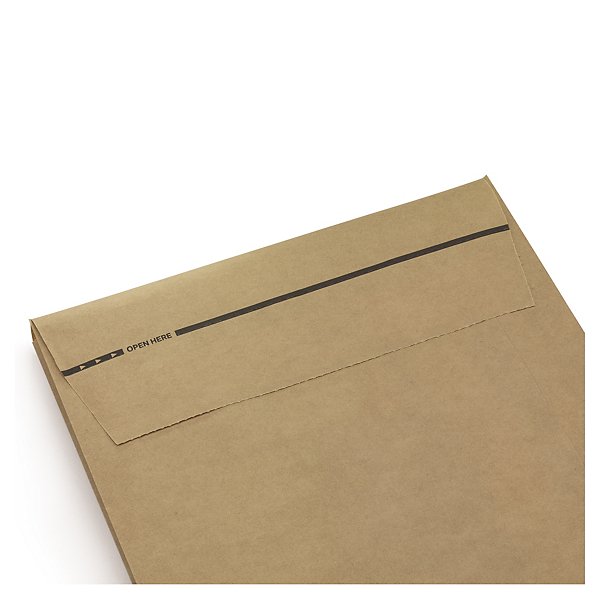 Kraftpapieren verzendzak met zijvouwen 45 x 62 cm - 7