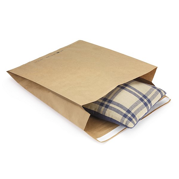 Kraftpapieren verzendzak met zijvouwen 45 x 62 cm - 2
