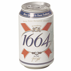 Kronenbourg® Bière 1664  - 33 cl (Lot de 24 canettes)