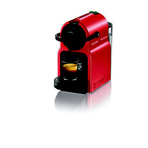 KRUPS XN1005 Nespresso Inissia - Cafetera monodosis de cápsulas Nespresso, 19 bares, apagado automático, Color Rojo