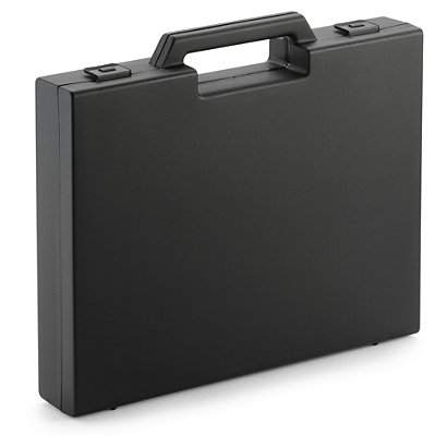 Kunststoffkoffer schwarz, 318 x 244 x 49 mm - 1