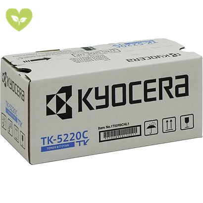 KYOCERA Toner originale TK-5220C, 1T02R9CNL1, Ciano, Pacco singolo