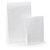 Lackpapier-Beutel mit Haftklebeverschluss weiß 140 x 55 x 230 mm - 1