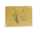 Lackpapiertasche glänzend  - gold -  20x28x10 cm - 1-farbiger Druck: vorne / hinten - 2