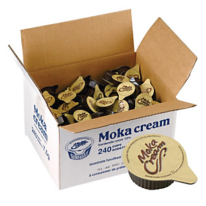 Lait concentré Moka Cream 7,5 g, boîte de 240 coupelles