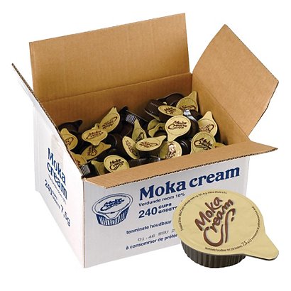 Lait crémé Moka Cream 7,5 g, boîte de 240 coupelles - 1