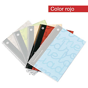 Lamela Cuaderno, 4º, pauta cuadrovía 2,5 mm, 80 hojas, cubierta blanda cartón plastificado, rojo Lamela Cuaderno, 4º, pauta cuadrovía 2,5 mm, 80 hojas, cubierta blanda cartón plastificado, rojo