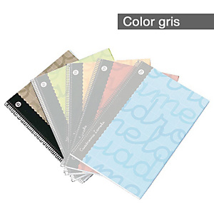 Lamela Lamela Cuaderno, Folio, pauta cuadrovía 2,5 mm, 80 hojas, cubierta blanda cartón plastificado, gris Lamela Lamela Cuaderno, Folio, pauta cuadrovía 2,5 mm, 80 hojas, cubierta blanda cartón plastificado, gris