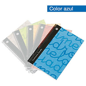 Lamela Lamela Cuaderno, Folio, pauta cuadrovía 4 mm, 80 hojas, cubierta blanda cartón plastificado, azul Lamela Lamela Cuaderno, Folio, pauta cuadrovía 4 mm, 80 hojas, cubierta blanda cartón plastificado, azul