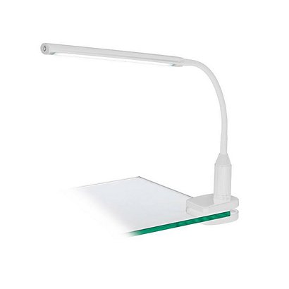 Lampada da scrivania con morsetto LED LAROA, Bianco - Lampade da Scrivania