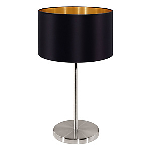 Lampada da tavolo "Maserlo", Nero/Nickel Lampada da tavolo "Maserlo", Nero/Nickel