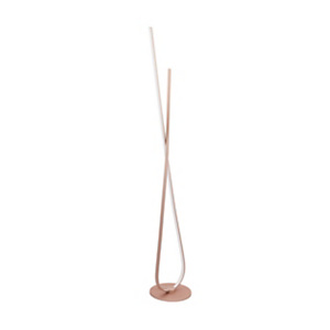 Lampada da terra LED Palozza, Oro Rosa/Bianco Lampada da terra LED Palozza, Oro Rosa/Bianco